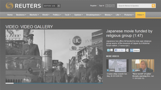 路透社通訊網站對電影《最後的審判》預告片做了報導﹗﹗